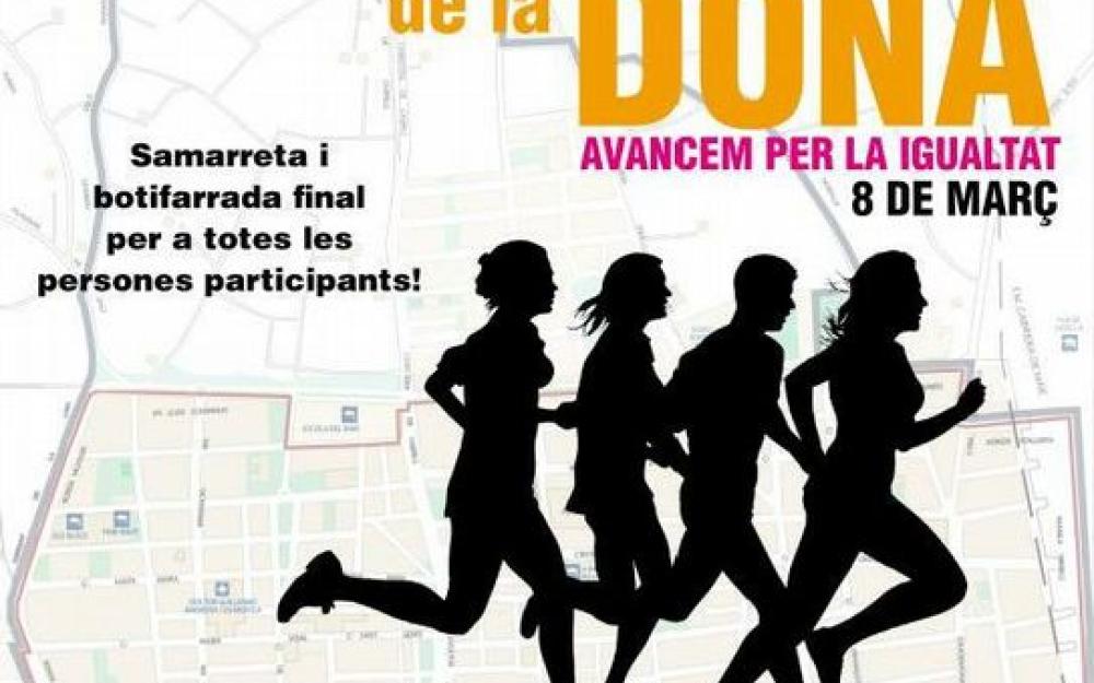 Cartell cursa caminada Dia de la dona