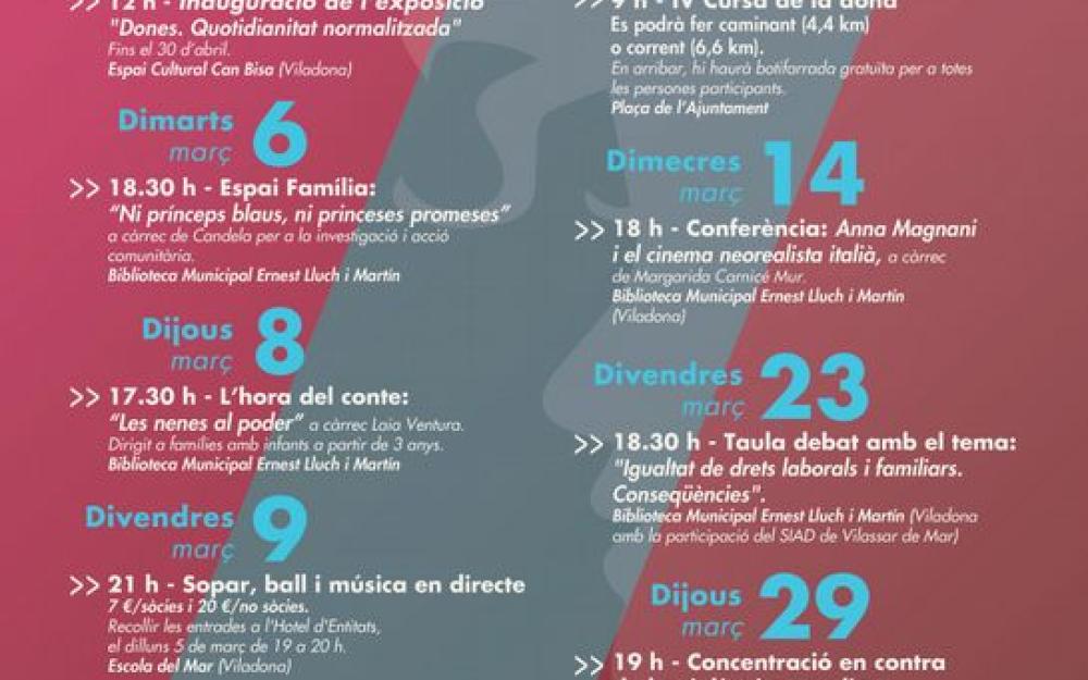 Cartell Actes Dia de la Dona