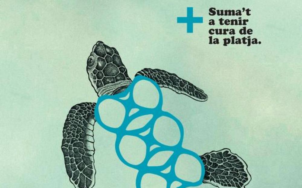 Campanya platja neta tortuga