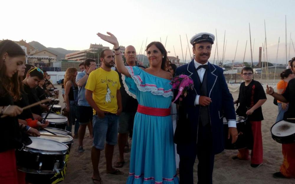 En Pigat i la Lucía abans d'agafar el Sant Ramón
