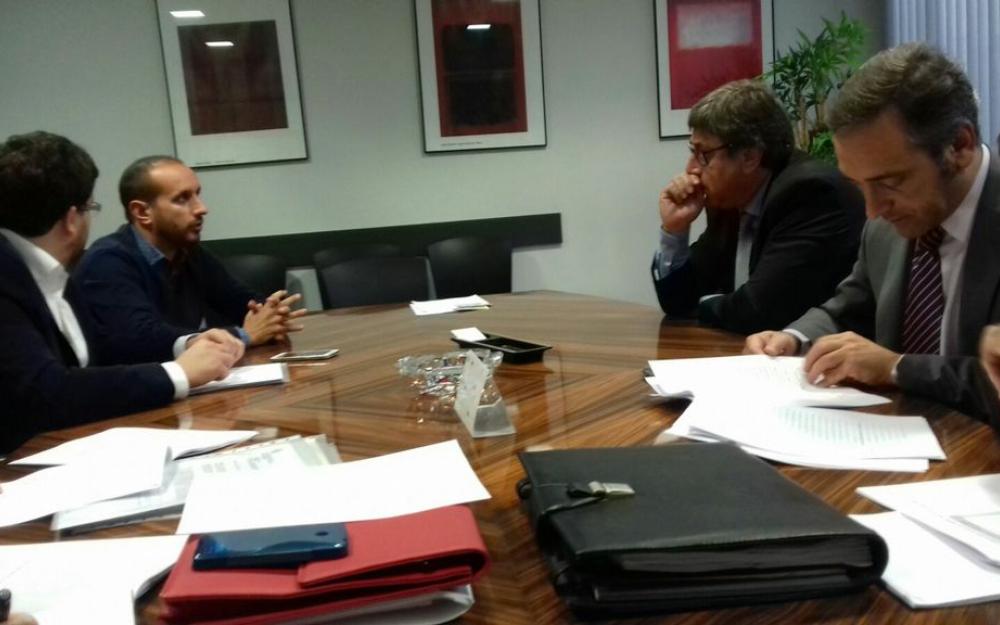 Moment reunió amb el Banc Sabadell