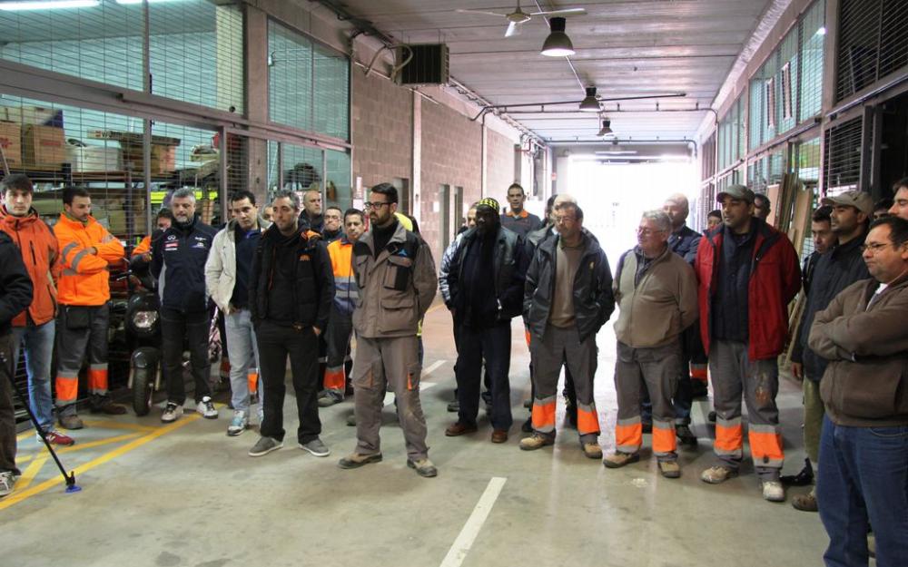 Presentació a la nau de la brigada