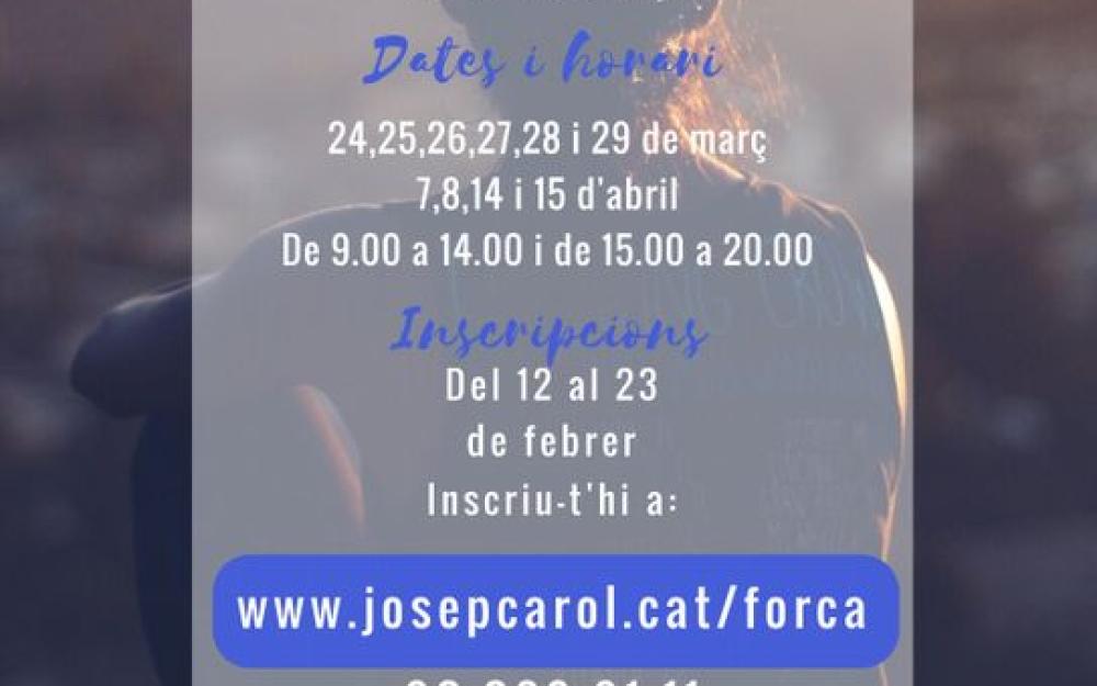 Cartell curs de monitor de lleure