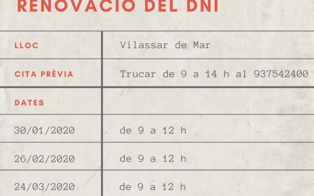 Renovació DNI 2020