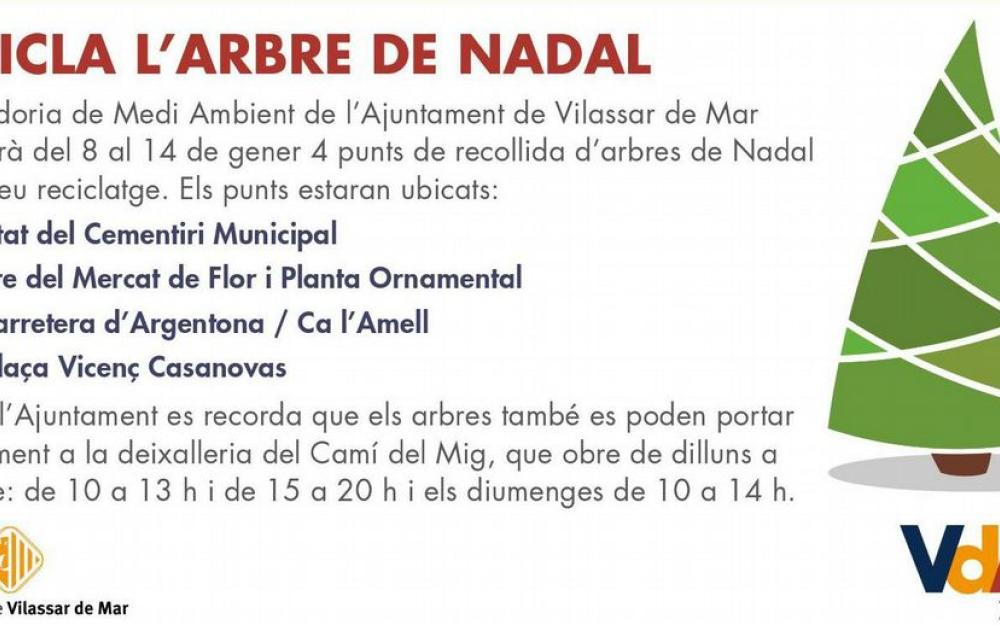 Recicla arbre Nadal 2018