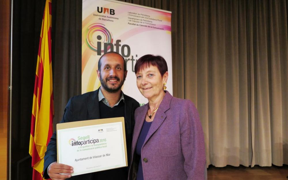 Segell Infoparticipa Alcalde i rectora UAB
