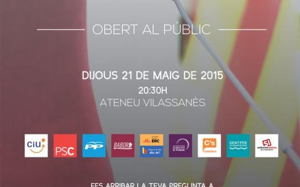 Cartell debat electoral 2015
