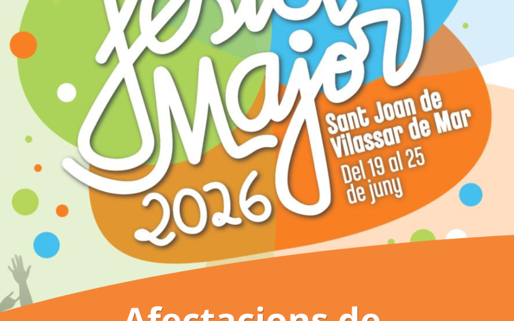 Afectacions de mobilitat durant la Festa Major