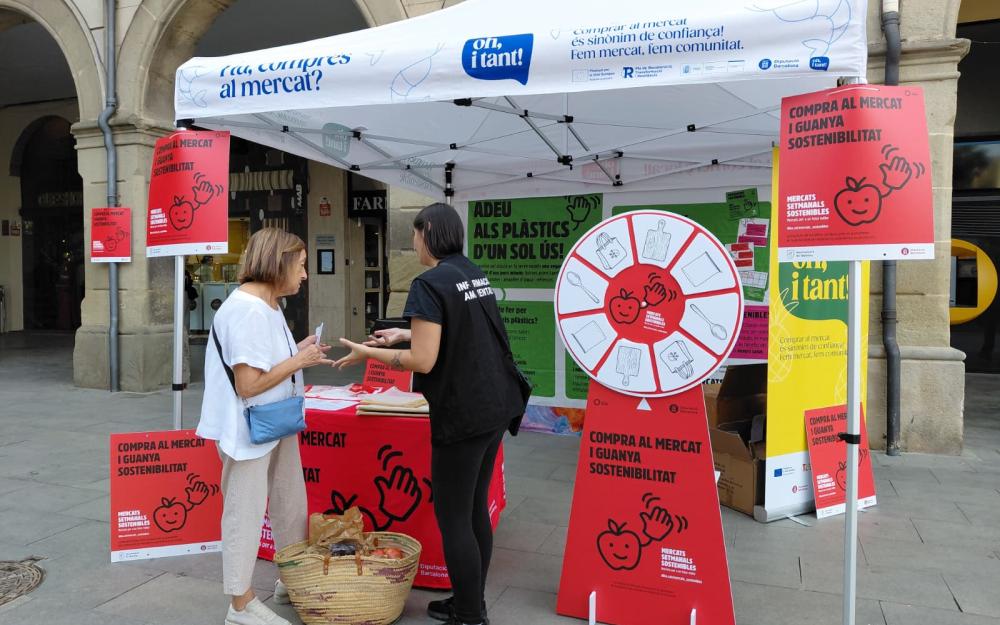 Imatge de la carpa de la Diputació de Barcelona