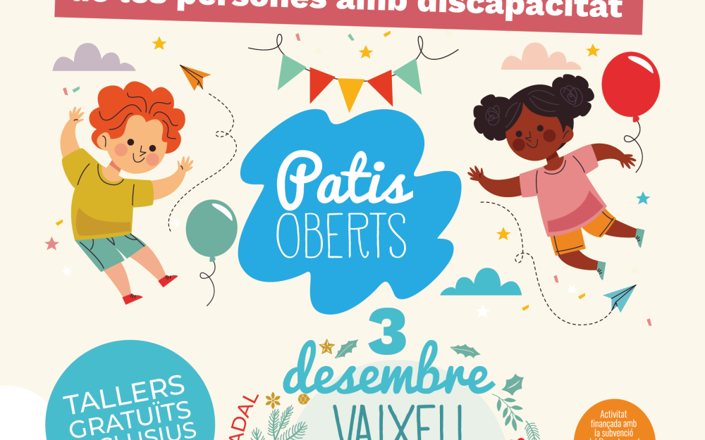 Cartell del projecte Patis oberts