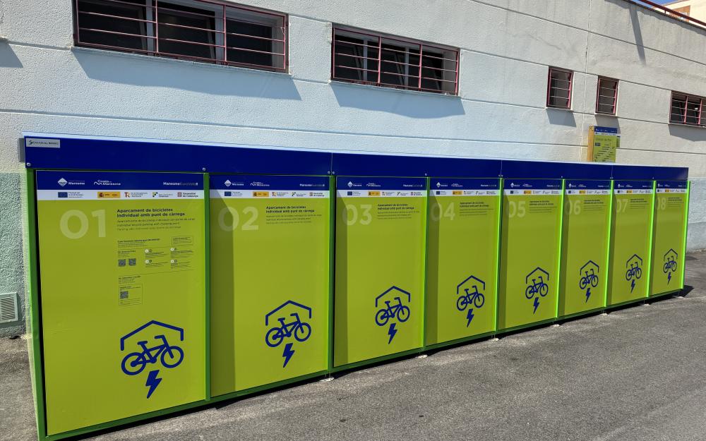 Aparcament de bicicletes segur a l'avinguda Eduard Ferrés
