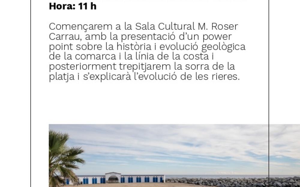 Visita comentada "Geologia, rieres, platja"