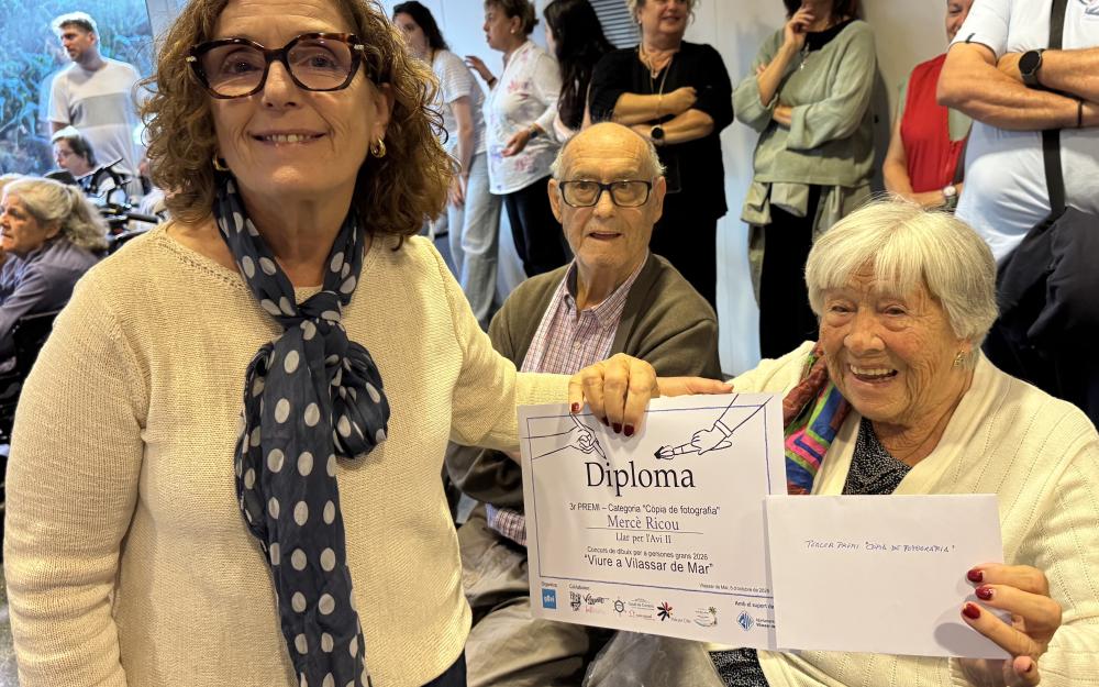 Mercè Ricou, tercer premi en la categoria "Còpia de fotografia"