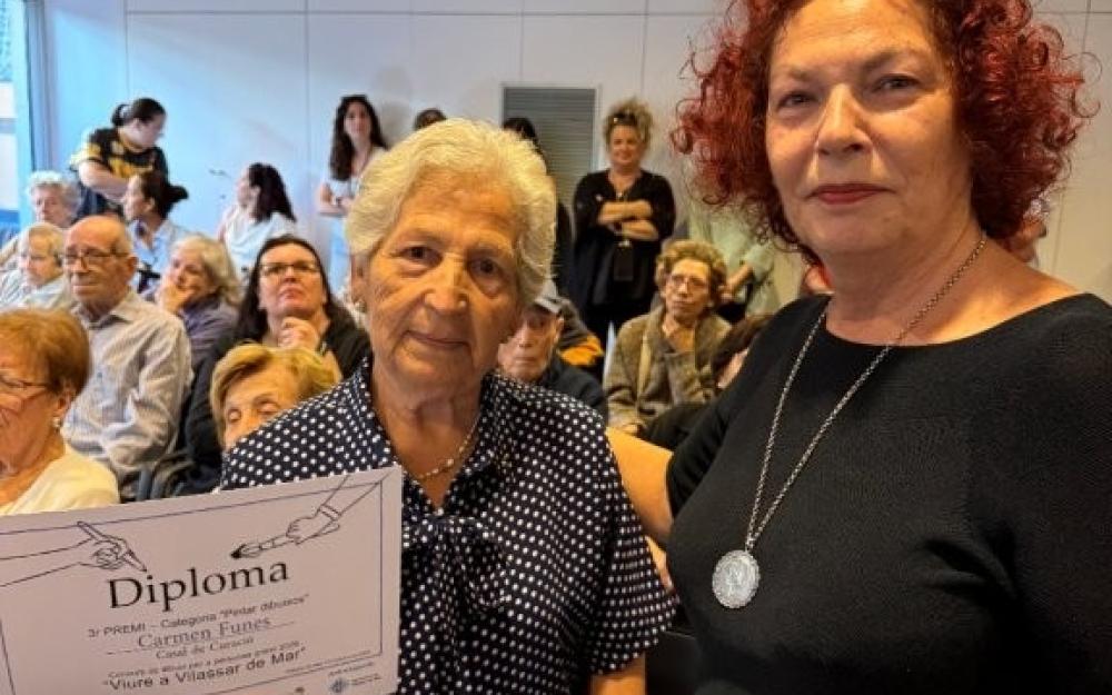 Carmen Funes, tercer premi en la categoria "Pintar dibuixos"