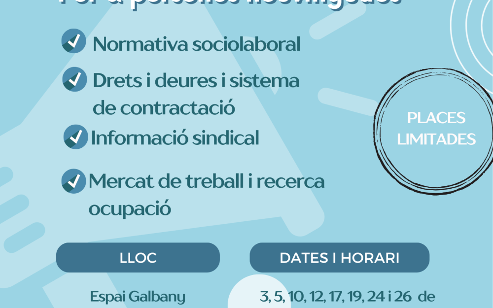 Cartell del Mòdul B del Servei d'Acollida