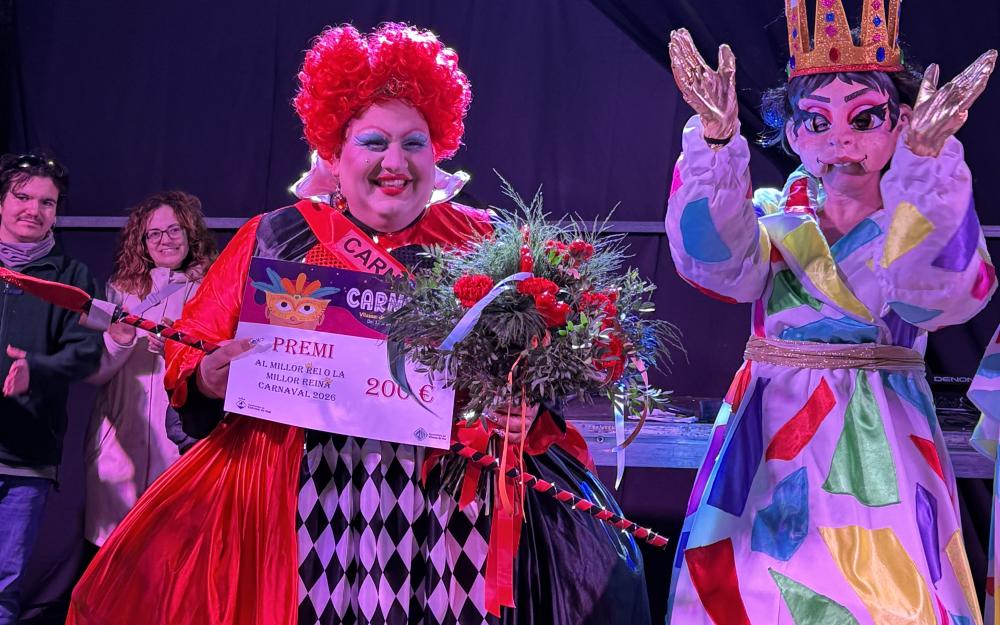 La reina de cors d'Alícia en el país de les meravelles es va proclamar Reina del Carnaval 2026