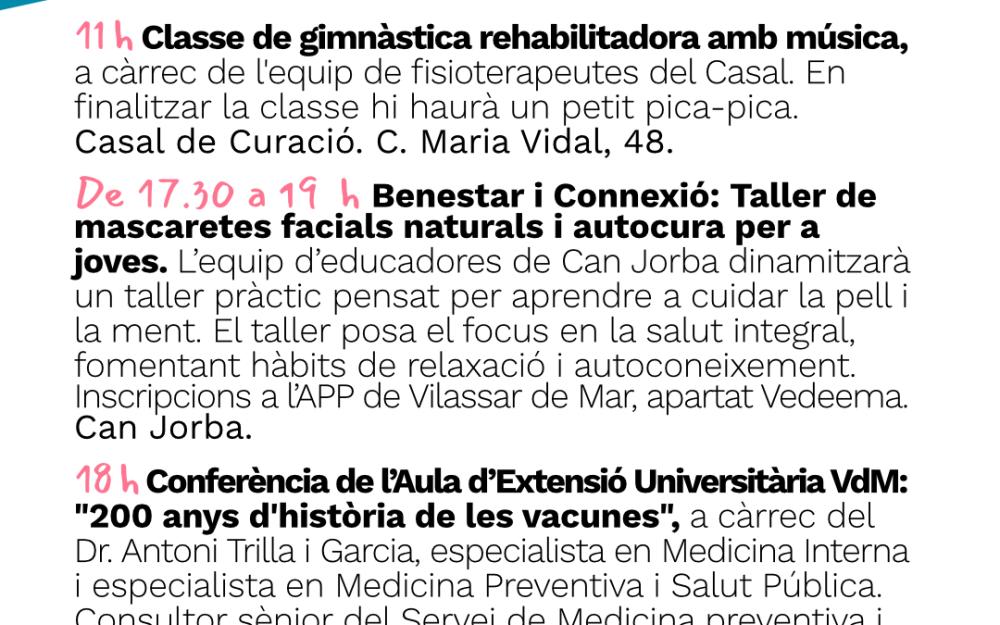 Setmana de la Salut - 14 d'abril