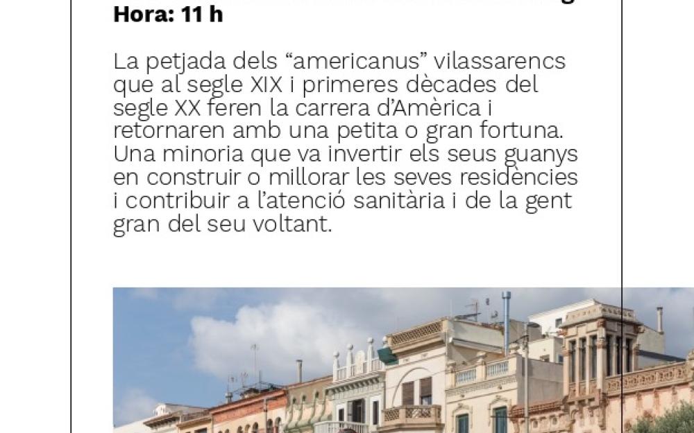 Visita comentada "Vilassar dels americanus"