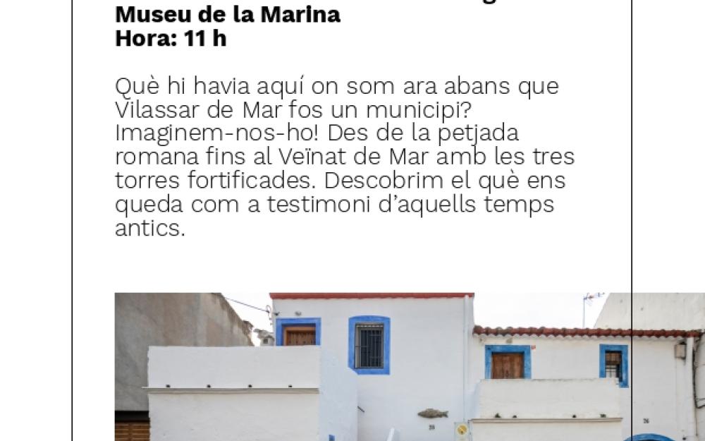 Cartell de la visita comentada "El Veïnat de Mar"