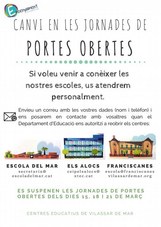 Darrer canvi portes obertes