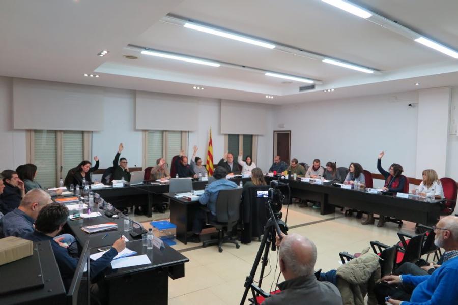 Vots a favor en l'aprovació inicial dels pressupostos 2018