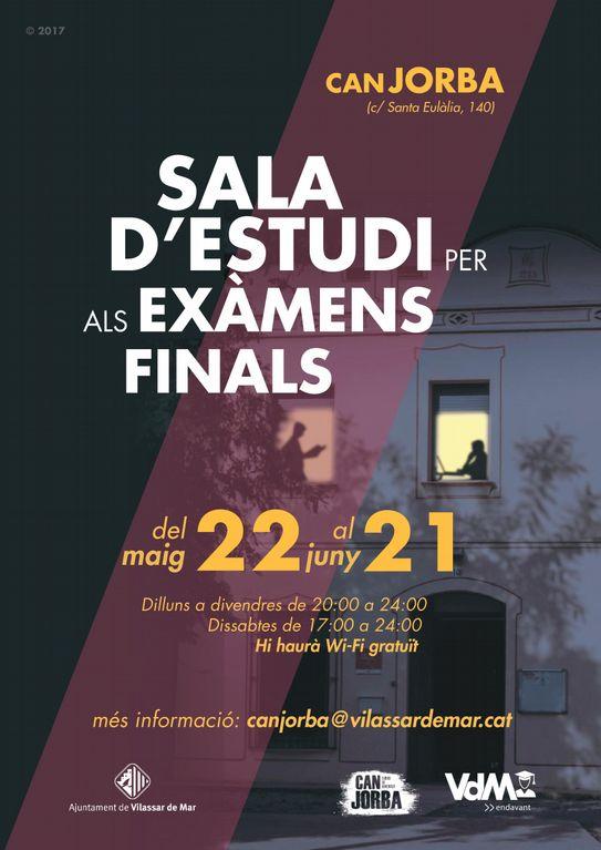 Cartell Sala d'estudi