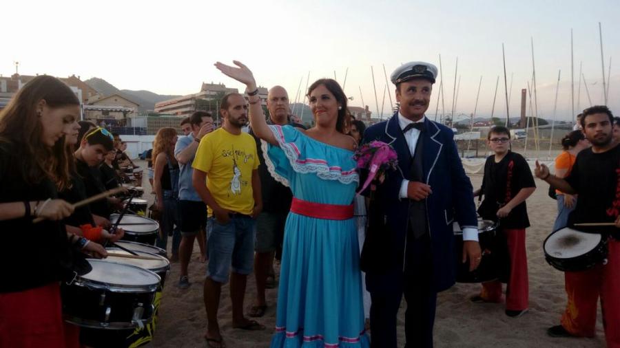En Pigat i la Lucía abans d'agafar el Sant Ramón
