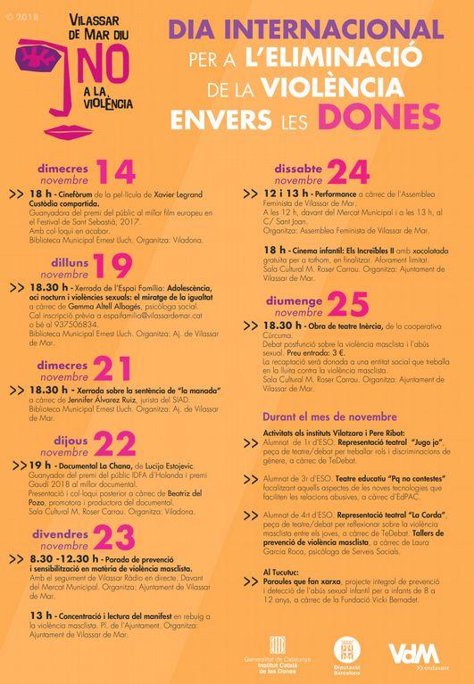 Cartell actes 25N any 2018