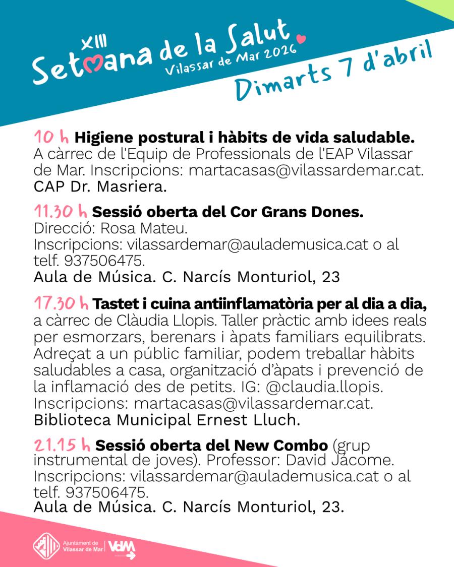 Setmana de la Salut - 7 d'abril