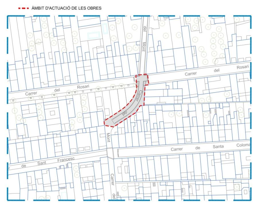 Plànol amb el tram objecte de l'actuació