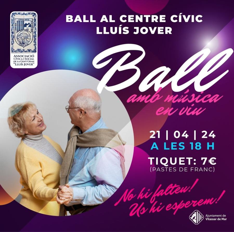 Cartell ball al Centre Cívic Lluís Jover