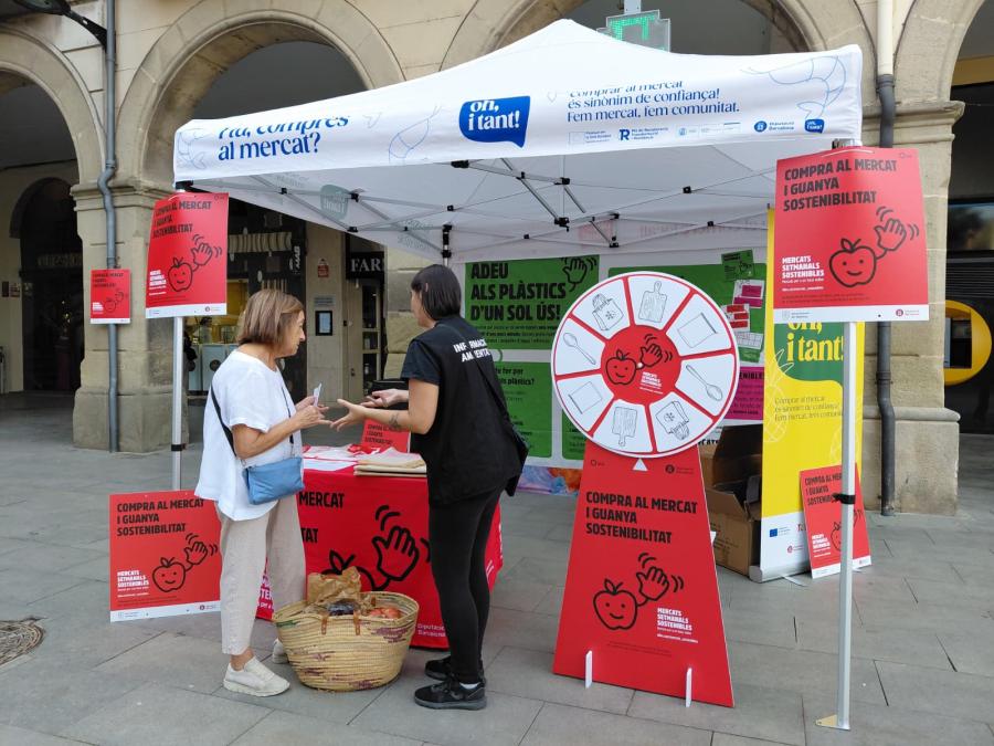 Imatge de la carpa de la Diputació de Barcelona