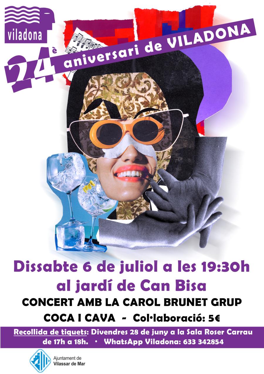 Cartell 24è aniversari de Viladona