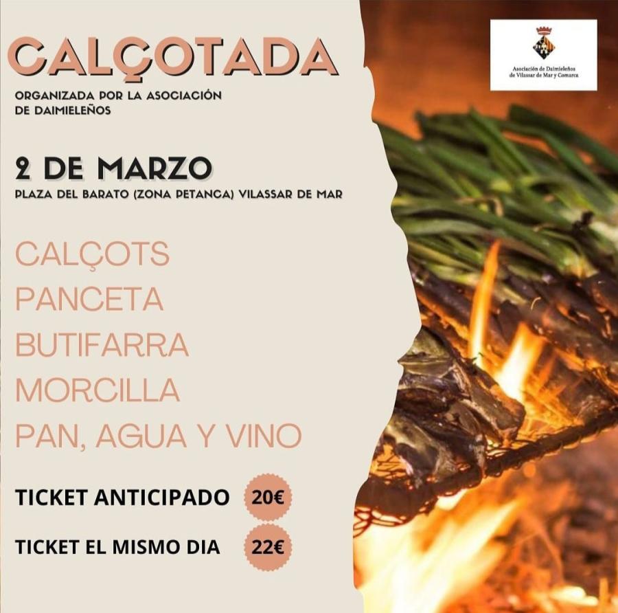 Cartell de la calçotada de l'Associació de daimieleños i comarca