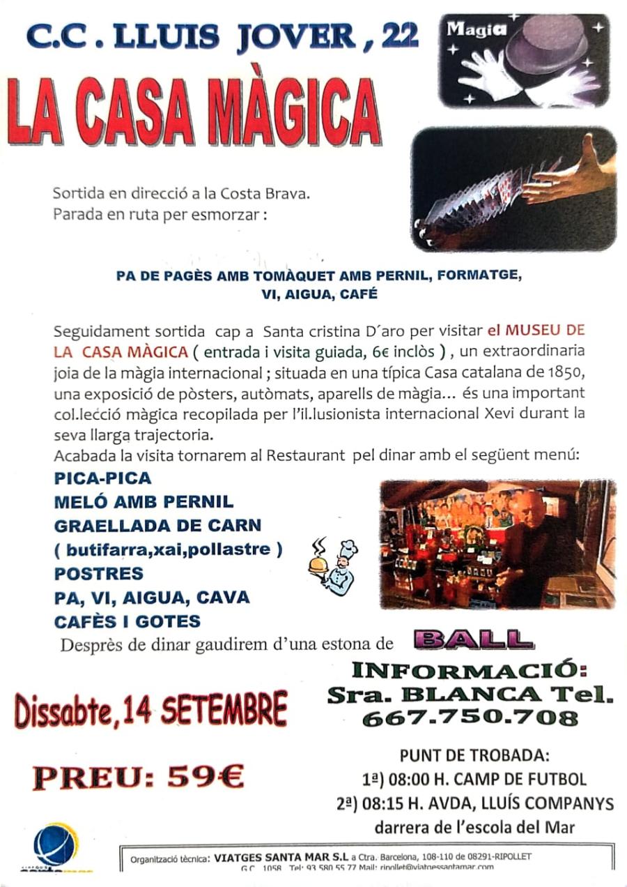 Cartell sortida La Casa Màgica