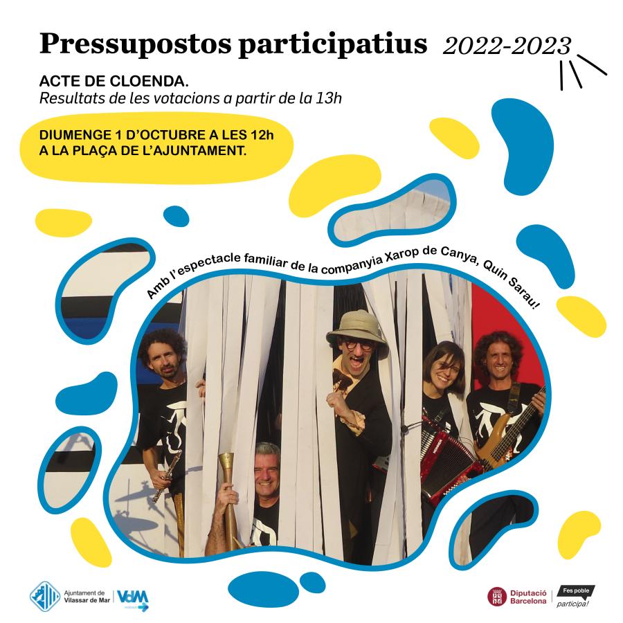 Cartell cloenda dels Pressupostos Participatius