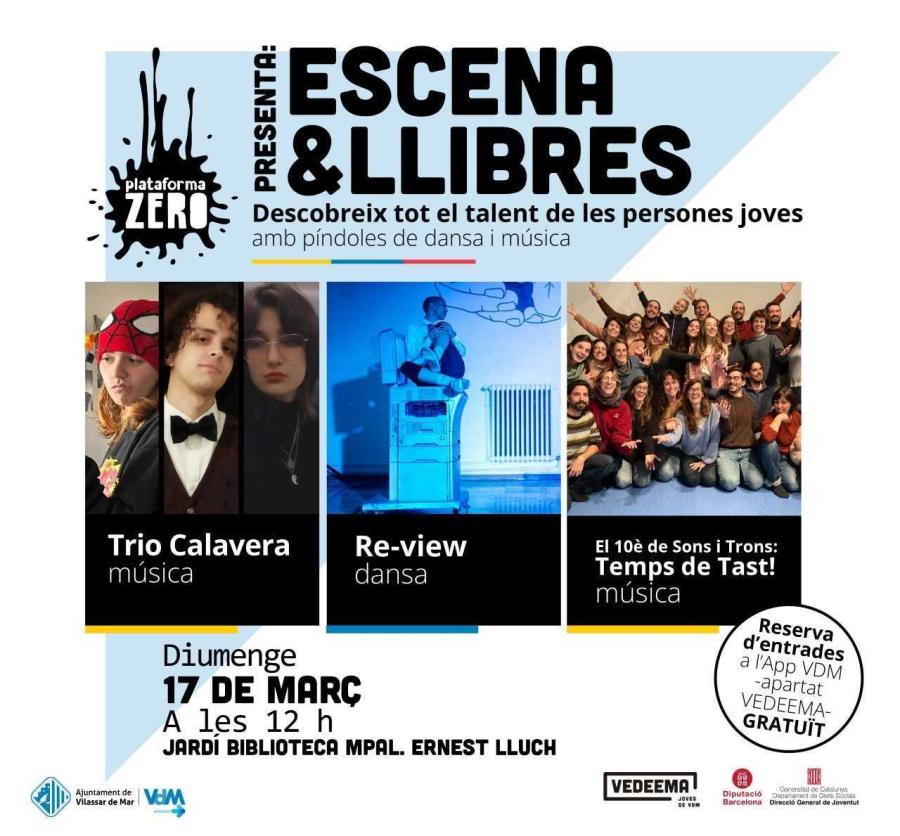 Cartell de l'Escena & Llibres del 17 de març de 2024