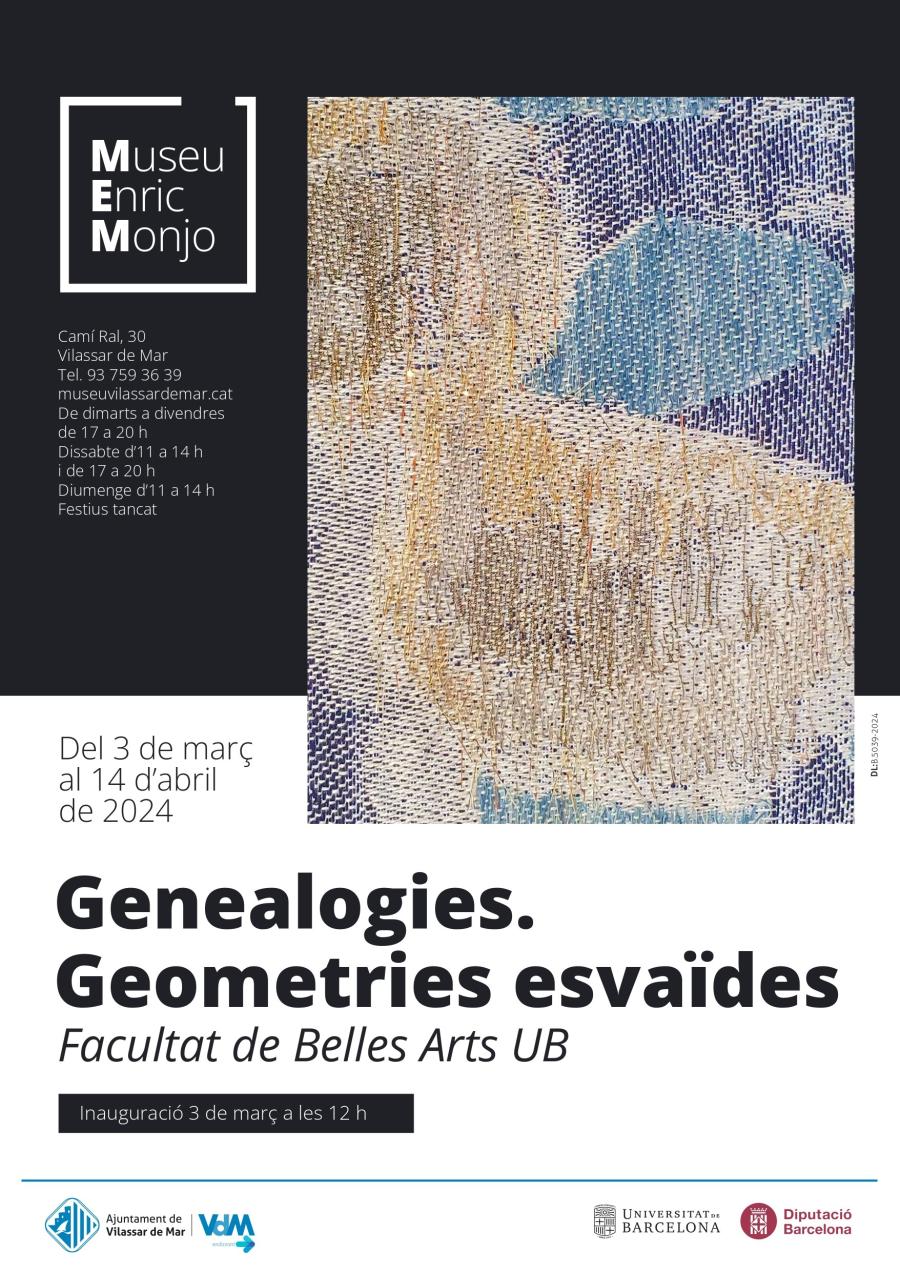 Cartell de l'exposició "Genealogies. Geometries esvaïdes"