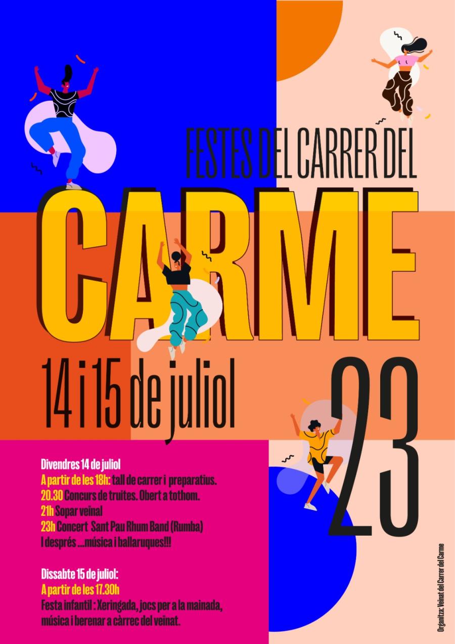 Cartell Festes del carrer del Carme 
