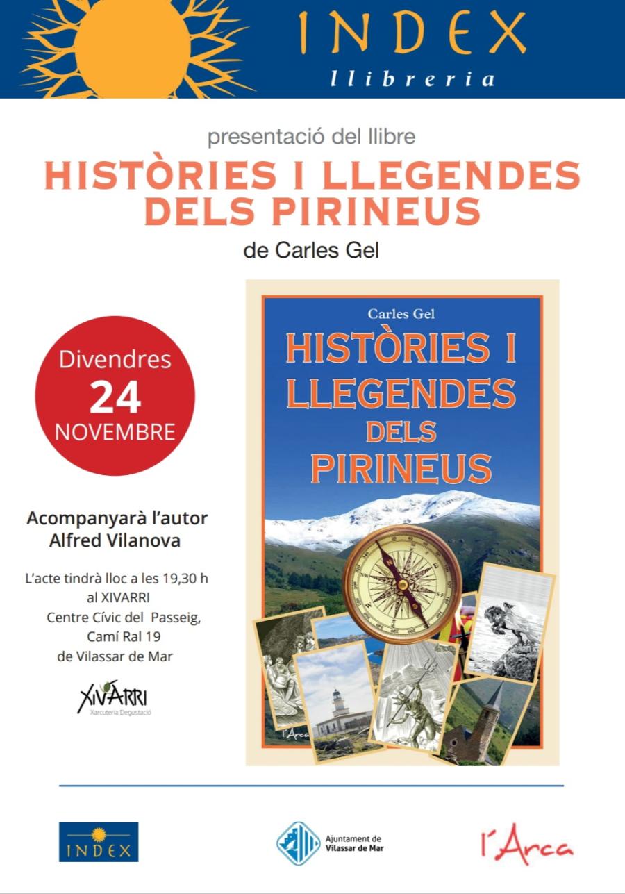 Cartell de la presentació del llibre "Històries i llegendes dels Pirineus"