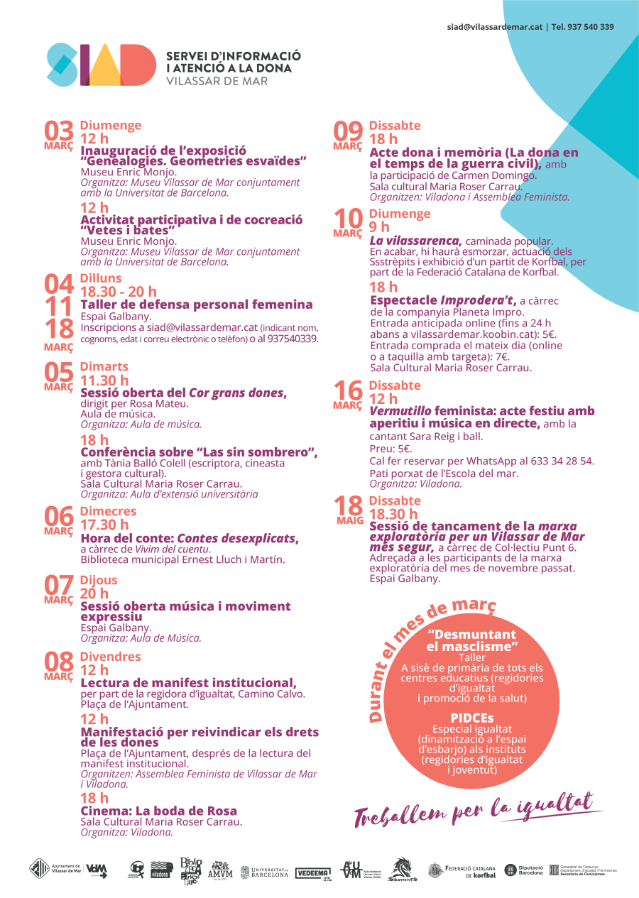 Cartell programació 8M 2024