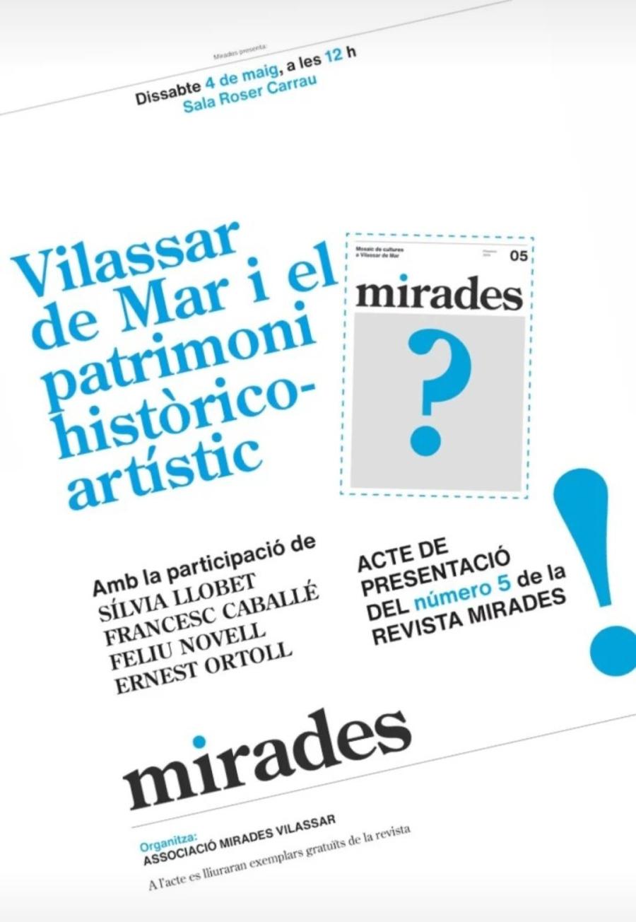 Cartell presentació del número 5 de la Revista Mirades