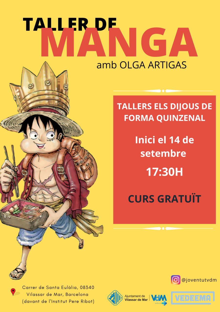 Cartell del taller de manga
