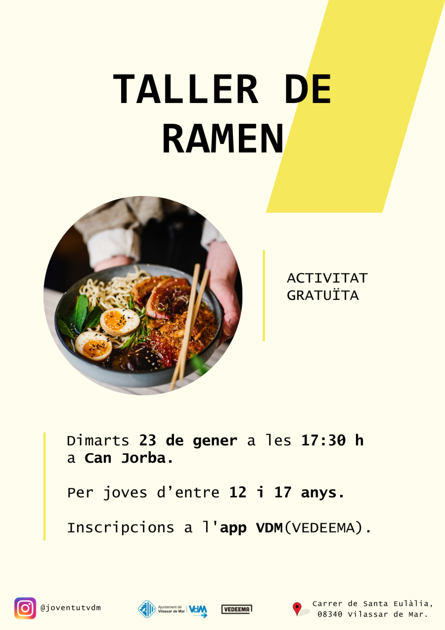 Cartell del taller de ramen