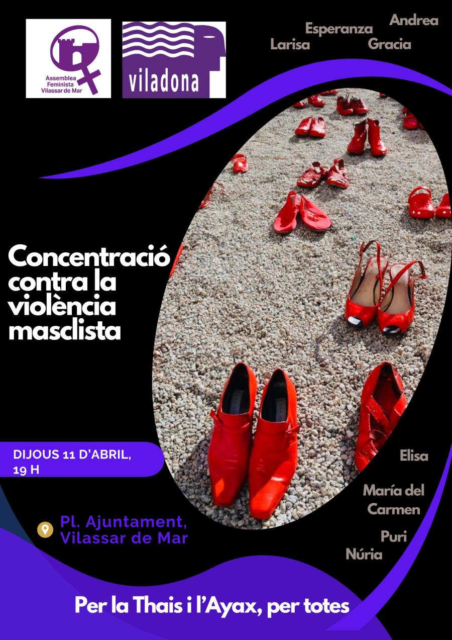 Concentració contra la violència masclista 11 d'abril de 2024