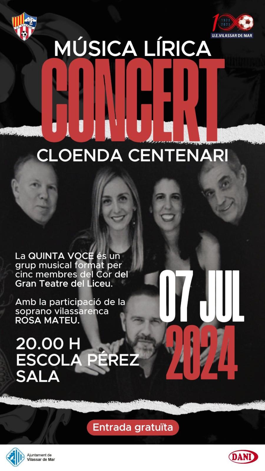 Concert cloenda del centenari de la UE Vilassar de Mar