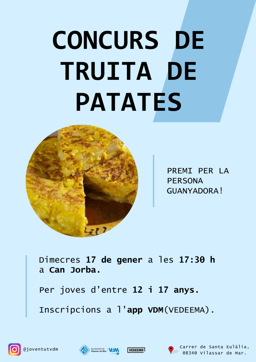 Cartell del concurs de truita de patates