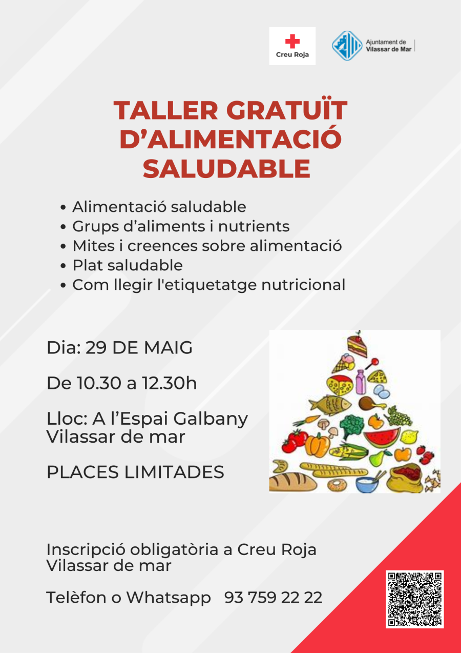 Taller gratuït d'alimentació saludable