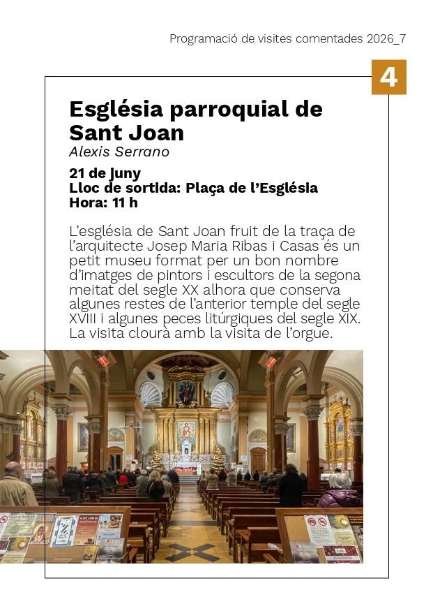 Visita comentada a l'església de Sant Joan