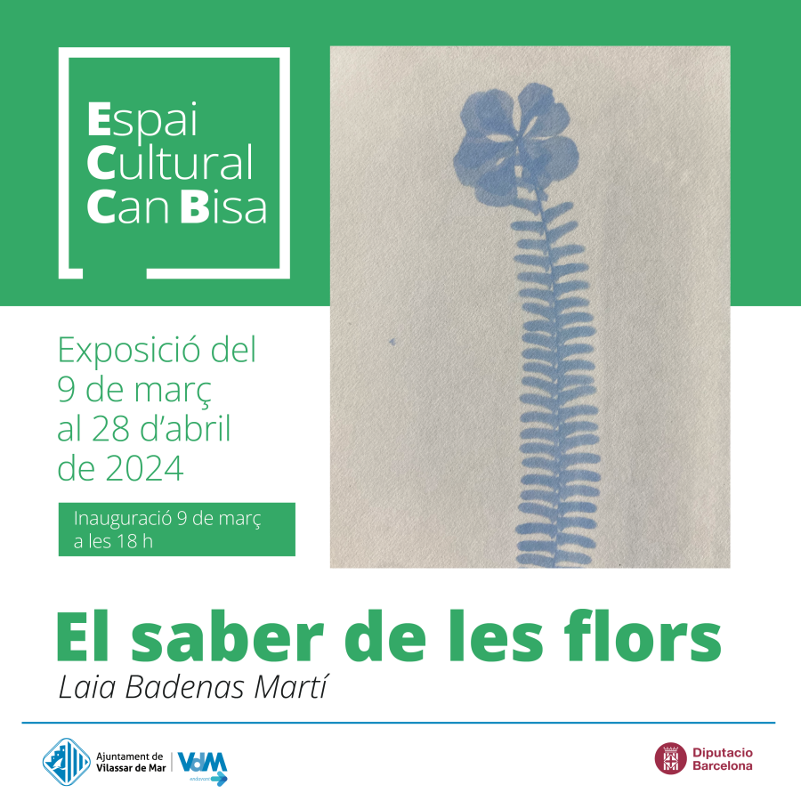 Cartell de l'exposició "El saber de les flors"